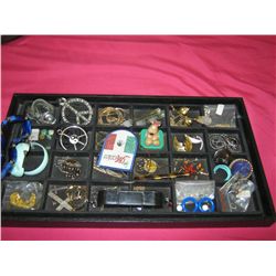 Misc. Tray of Costume Jewelry