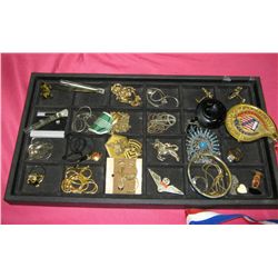 Misc. Tray of Costume Jewelry
