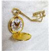 Image 3 : Gold Tone Pocket Watch