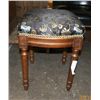 Image 1 : Mahogany Hand Carved Foot Stool