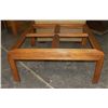 Image 1 : Oak Glass Top Coffee Table