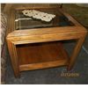 Image 1 : Glass Top End Table