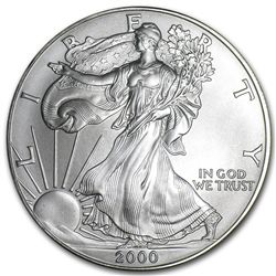 2000 1 oz Silver American Eagle BU