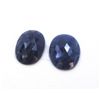 Image 1 : 17 ct & up Natural Sapphire Slice Rose Cut Loose Stone (17.40) 2Pcs