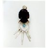Image 1 : Sterling Silver .925 Smokey Quartz , Blue Zircon Pendant