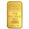 20 gram Statue of Liberty Credit Suisse Gold Bar .9999 Fine