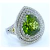 Image 2 : TSAVORITE 0.28CT / PERIDOT 12.47CT, 18KW/Y/G10.55GRAM / DIAMOND 2.83CT