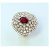 GIA RUBY 2.16CT,   18K R/G RING 14.57GRAM / DIAMOND 2.76CT
