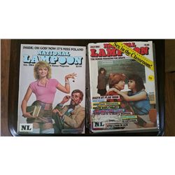 Lot of (2) 1984-85 National Lampoon Magazines