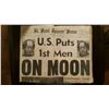 1969 Newspaper Showing U.S. Puts 1st Man on Moon!