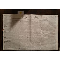 1840 The Globe Vintage Newspaper