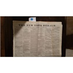 1869 New York Herald Vintage Newspaper