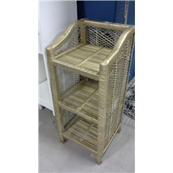 Small Wicker Shelf Unit