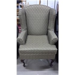 Like New Upholstered Wing Back Chair