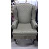 Image 1 : Like New Upholstered Wing Back Chair