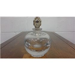 Heavy Clear Glass Perfume Bottle (4.5" high)