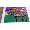 Image 2 : Chelsea Brooks Hand Signed Limited Edition Unframed Print "Moose" (12" X 18")
