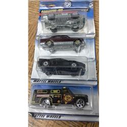 4 Hot Wheels Die Cast Vehicles