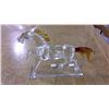 Image 1 : Large Hand Crafted Cut Glass Horse