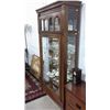 Image 2 : Large Exquisite China Display Cabinet With Mirror Back and Side Doors (80.5" high X 40" wide)