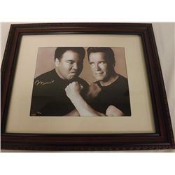 Muhammad and Arnold Framed Limited Edition Photo With Facsimile Signature
