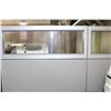Image 3 : HAWORTH PREMISE GREY 7' X 7' MODULAR CORNER WORKSTATION C/W PARTIAL GLAZING,