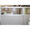 Image 3 : HAWORTH PREMISE GREY 7' X 7' MODULAR CORNER WORKSTATION C/W PARTIAL GLAZING,