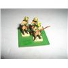 Image 1 : VINTAGE TOY SOLDIERS 3 TOTAL AFRICAN SOLDIERS *HAND PAINTED & PLASTIC* THEY ARE GLUED TO CARD!!