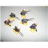 Image 1 : VINTAGE TOY SOLDIERS 6 TOTAL AFRICAN SOLDIERS *HAND PAINTED & PLASTIC*!! TOY SOLDIERS CAME OUT OF ES