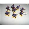 Image 1 : VINTAGE TOY SOLDIERS 8 TOTAL AFRICAN SOLDIERS *HAND PAINTED & PLASTIC*!! TOY SOLDIERS CAME OUT OF ES