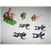 Image 1 : VINTAGE TOY SOLDIERS 7 MISC INCLUDING 1 HORSEMAN TOTAL SOLDIERS *HAND PAINTED & PLASTIC*!!