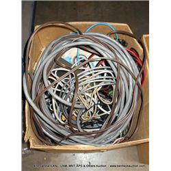 BOX: ASSORTED WIRE & TEST LEADS