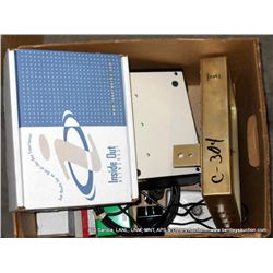BOX: OLD COMPONENTS & LAB EQUIPMENT