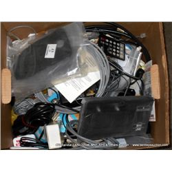 BOX: MEDIA CABLES, REMOTES & POWER CORDS