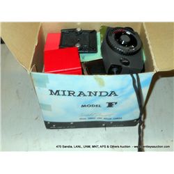BOX: ASSORTED OLD PHOTO ACCESSORIES & FILTERS