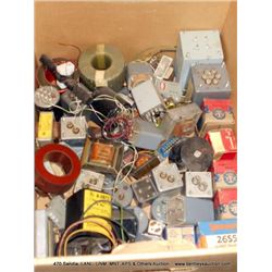 BOX: ASSORTED RELAYS & TUBES