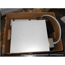 BOX: ASSORTED EXTERNAL APPLE DRIVES & CAMERAS