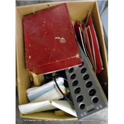 BOX: STRAIN GAUGES & MISC TEST COMPONENTS
