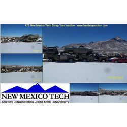 NEW MEXICO TECH - SCRAP YARD LOCATION: NEW MEXICO TECH, SOCORRO, NM REMOVAL: MONDAY - FRIDAY, 8:00 A
