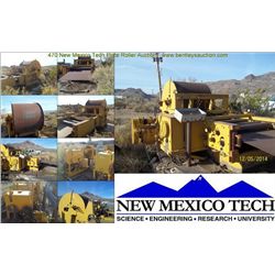 NEW MEXICO TECH - PLATE ROLLER LOCATION: NEW MEXICO TECH, SOCORRO, NM REMOVAL: MONDAY - FRIDAY, 8:00