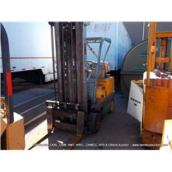 CLARK C50B GAS FORKLIFT S/N:  626-399-60 1 KEY