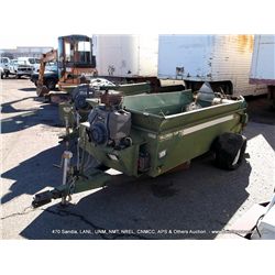 MILLCREEK TURF 75 SPREADER MODEL:  75TD, SN:  3618, ENGINE MODEL CH145T, VIN: 2526620604 NO KEY (pri