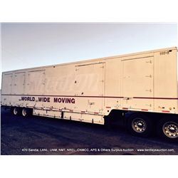 1986 NABO NVD T-20L 53' TRAILER NO KEY TITLE # 022550M03117259 1NT12848XG1000048