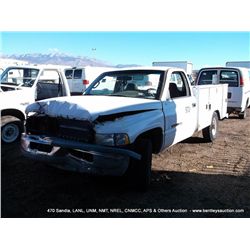 1998 DODGE RAM 2500 165,021 MILES VIN: 3B6KC26Z9WM252826 3/4 TON TRUCK W/ UTILITY BED, RWD, 5.9L, V8