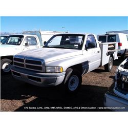 2001 DODGE RAM 2500 138,161 MILES VIN: 3B6KC26Z51M264318, REGULAR CAB, LONG BED, RWD, 5.9L, V8, OHV,