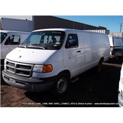 2001 DODGE RAM VAN 3500 ~ 119,061 MILES VIN: 2B7LB31Z51K538733,   3 KEYS TITLE # 14174934A582304 VH1