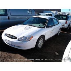 2000 FORD TAURUS ~ 124,478 MILES VIN: 1FAFP522XYG171364, SEDAN, FWD, V6, 3.0L 4 KEYS TITLE # 0808503