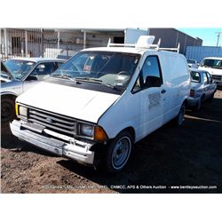 1990 FORD AEROSTAR ~ 26,733 MILES VIN: 1FTDA14U8LZA79712, MINI-VAN, RWD, V6, 3.0L KEY IN IGNITION TI
