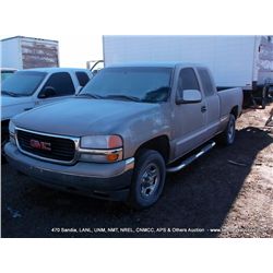 2002 GMC SIERRA 1500 PICKUP, 4WD ~ 159,091 MILES VIN: 1GTEK19T02E204242, PICKUP, 4WD, V8, 5.3L 2 KEY