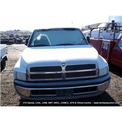 1999 DODGE RAM 2500 PICKUP ~ UNKNOWN MILES VIN: 3B6KC26Z8XM580675, REGULAR CAB LONG BED, 2WD, 5.9L, 